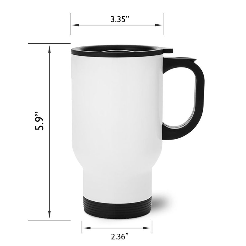 Custom 14 oz Stainless Steel Travel Mug - ORCA