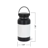 750 ml Sublimation Black Stainless Steel Powder Coated Water Bottle