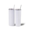 Stainless Steel Skinny Tumbler with Lid and Straw