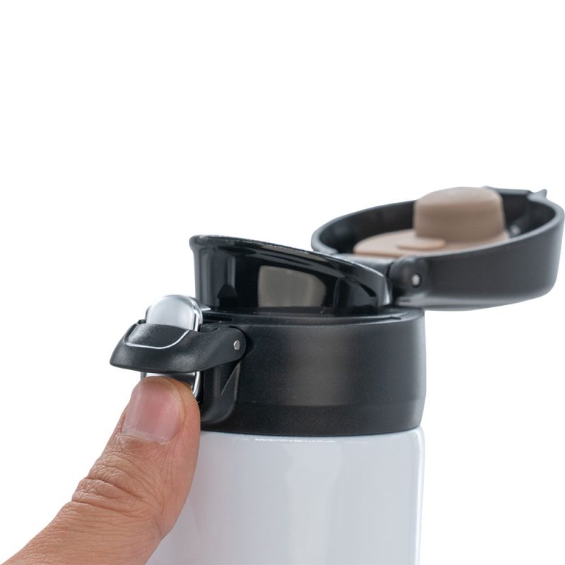 16 oz. Stainless Steel Vacuum Insulated Water Bottle with Flip-Top Lid