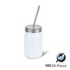 500 ml Stainless Steel Mason Jar with Straw