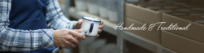 Enamel mugs