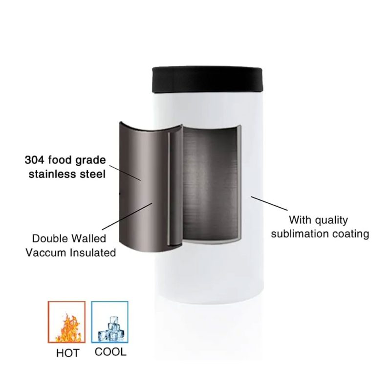 12 oz Stainless Steel Can Cooler Wholesale - Custom Sublimation | ORCA Coatings