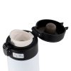 Stainless Steel Vacuum Insulated Water Bottle with Buffered Flip-Top Lid